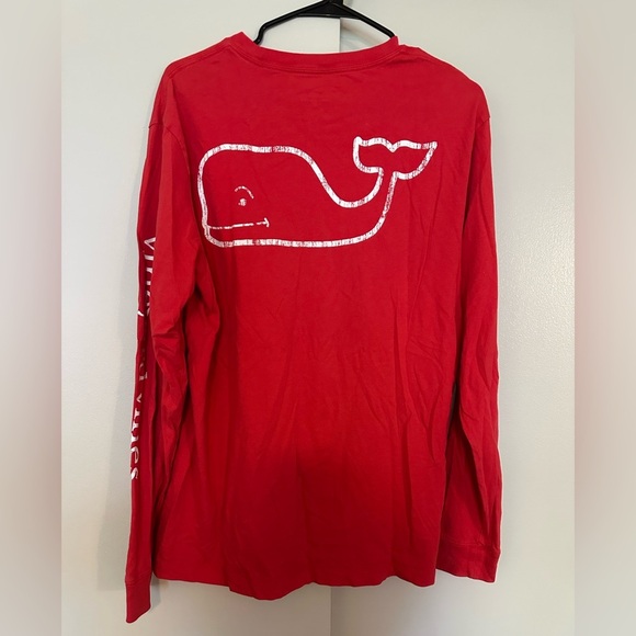 Vineyard Vine Red Long Sleeve Tee - Picture 5 of 6